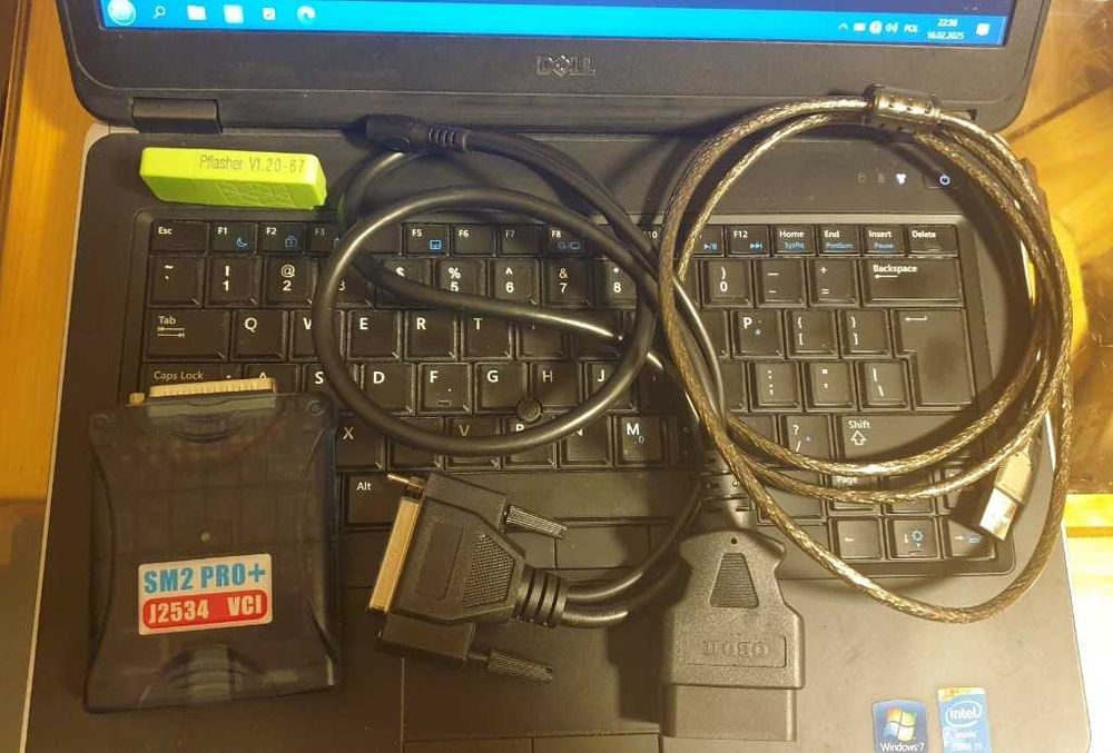 Laptop diagnostyczny Dell MAN+Mercedes + interfejs Scanmatik2