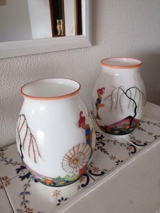 Venda de recheio -Par de jarras japonesas