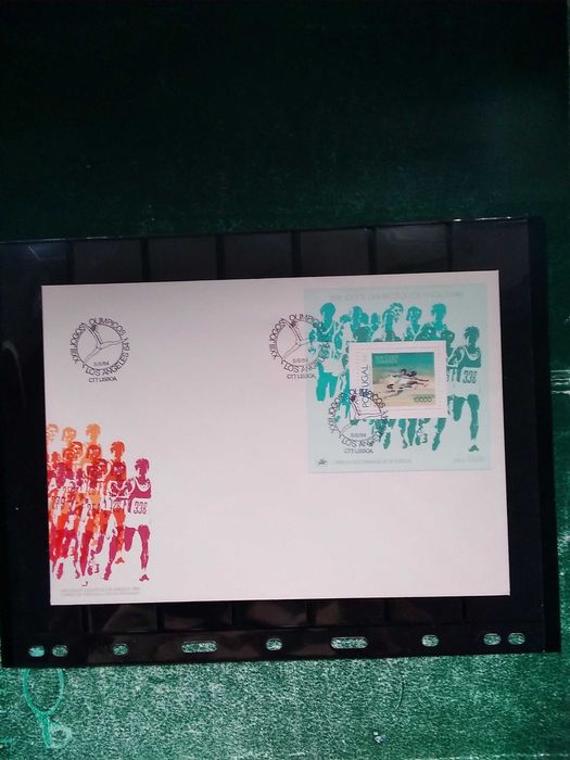 1984 FDC Do Bloco XXIII Jogos Olímpicos De Los Angeles MNH **