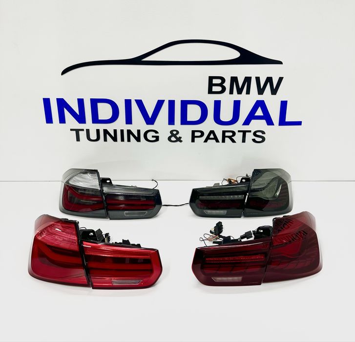 Задні ліхтарі Стопи BMW F30 LCI M3 GTS Smoke RED фари задние стопи гтс