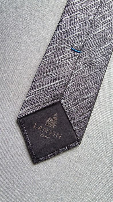 krawat jedwabny LANVIN