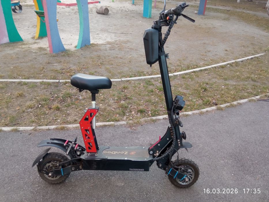 Электосамокат ZonDoo zo01 52v (tecros s01) 2.4квт 28амп.часов акум