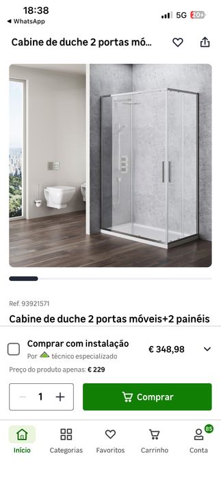Cabine Duche  Nova 120x70