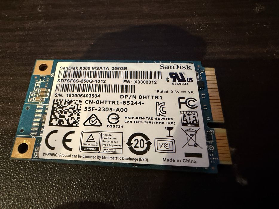 Sandisk x300 MSATA 256 GB