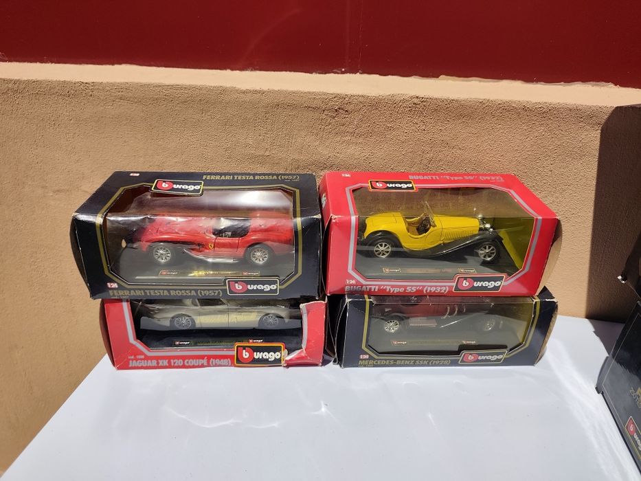 COLEÇÃO BURAGO VINTAGE – 25 modelos – ESCALAS 1:18, 1:24 E 1:25