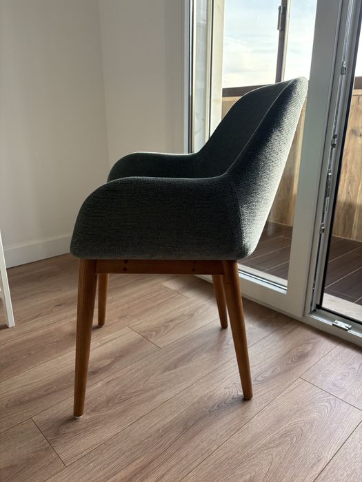 Cadeira Verde e Madeira (2 unidades)