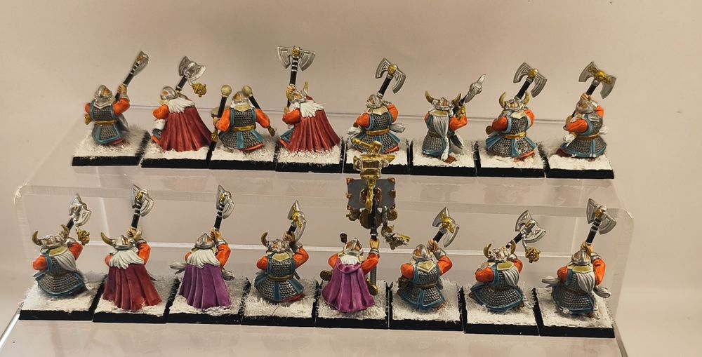 Warhammer Old World Dwarf Mountain Holds armia malowana