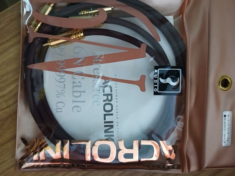 Oryginalne kable Rca Acrolink 6N 2050 2x1m