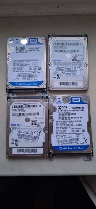 Жорсткий диск HDD 2,5" 250 320 500 640 Gb