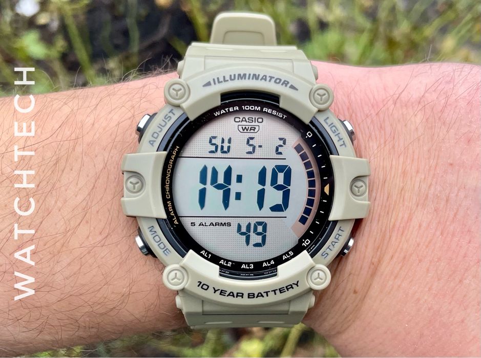 Годинник тактичний Casio AE-1500WH-5A новий оригінал койот хакі