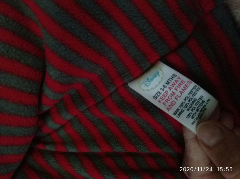 Cieplutka bluza 3-6m z myszką Mickey