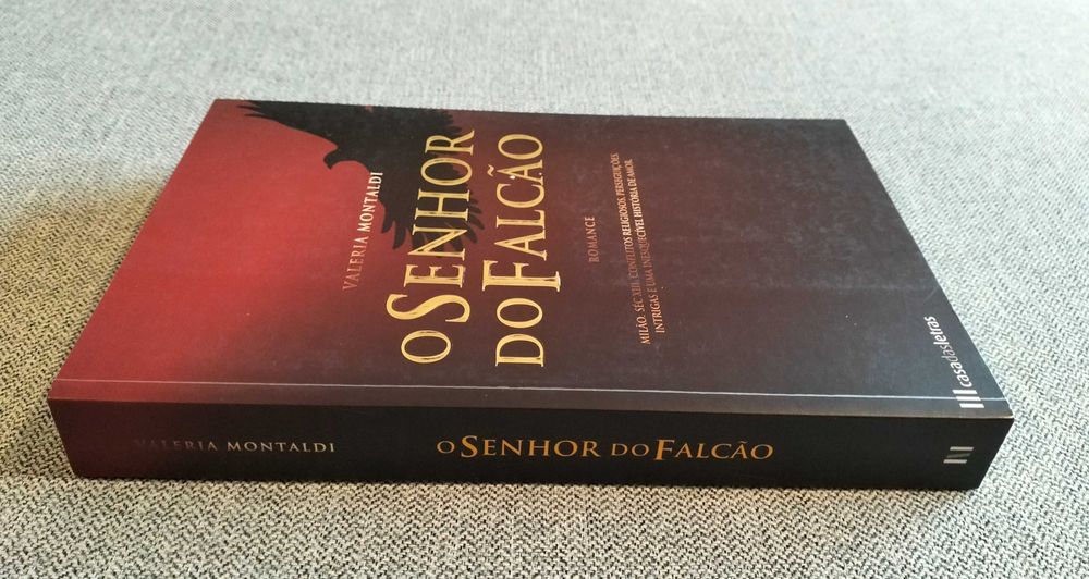 Livro "O senhor do falcão" de Valeria Montaldi