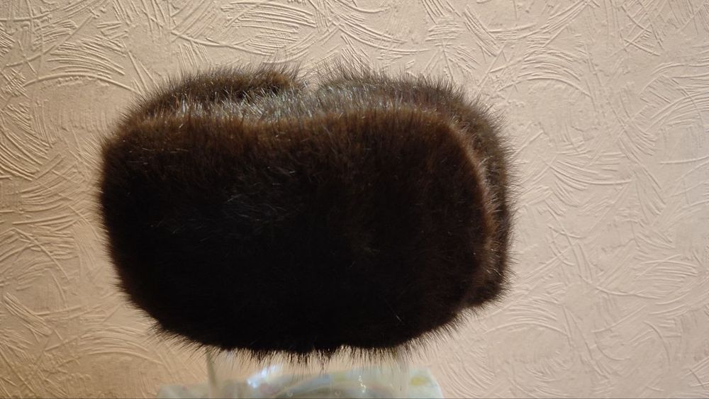 Мужская шапка из ондатры