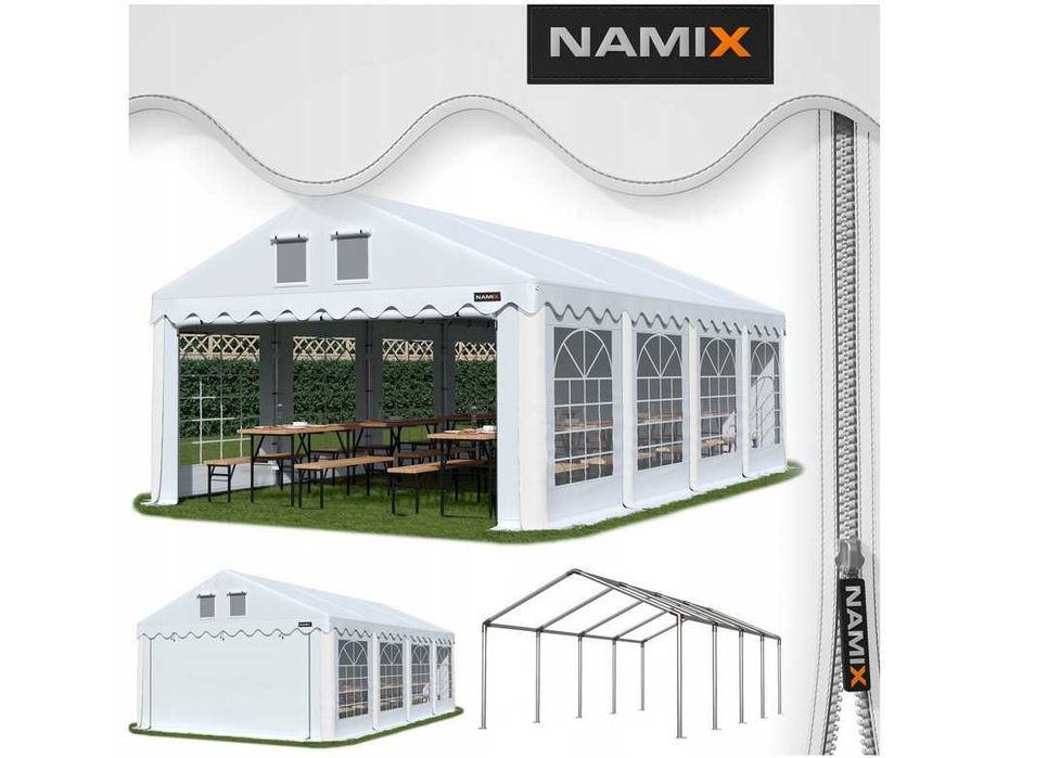 *** PROMOCJA *** Namiot COMFORT 5x8 imprezowy handlowy altana PVC 560