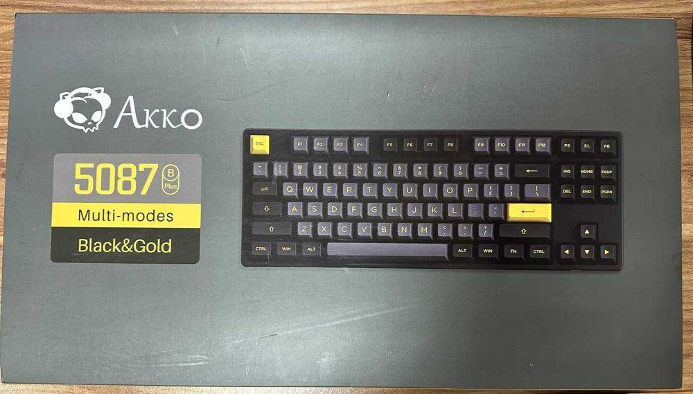 Клавіатура Akko 5087 B Plus Multi-modes Black&Gold