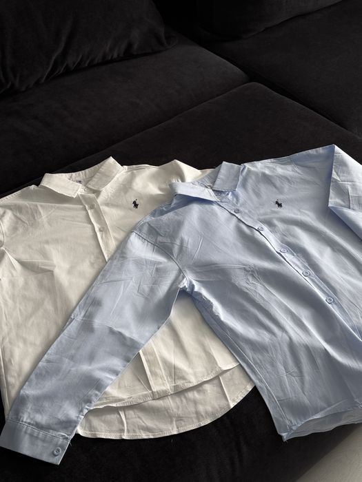 Сорочка жіноча, сорочка ralph lauren, блакитна сорочка, біла сорочка