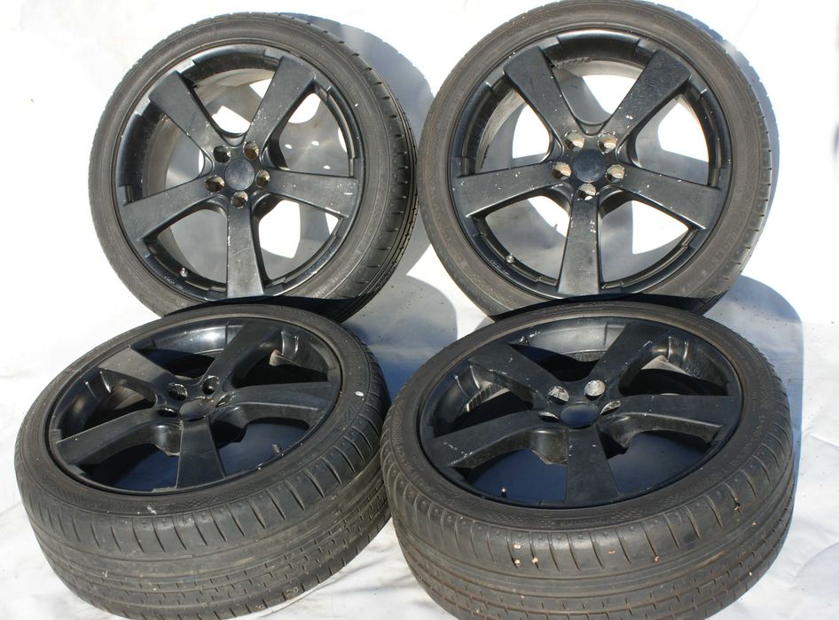 4x Koła felgi  czarne CMS 18'' 5X100 et 35 225/40r18 Tanio