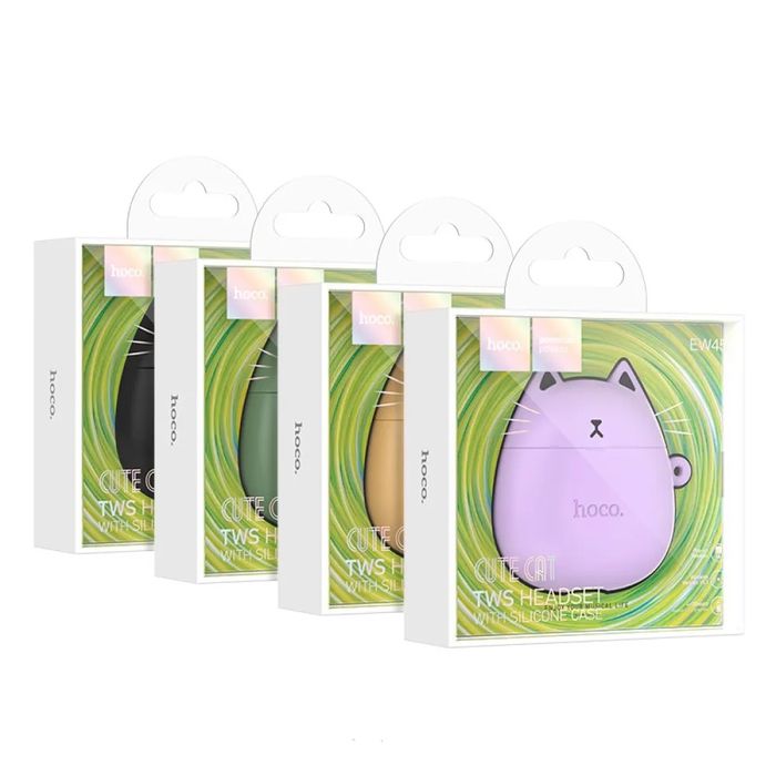 Бездротові навушники беспроводные детские блютуз наушники котики Hoco