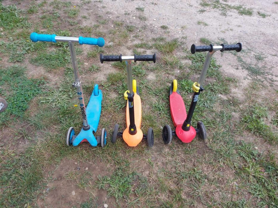 Hulajnoga niebieska pomarańczowa czerwona