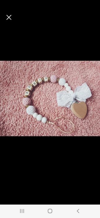 Zawieszka do smoczka szydełkowa