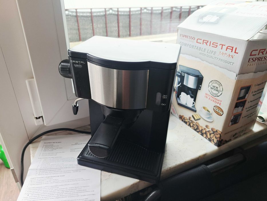 Expres do kawy przelewowy Cristal  mały na 2 filiżanki