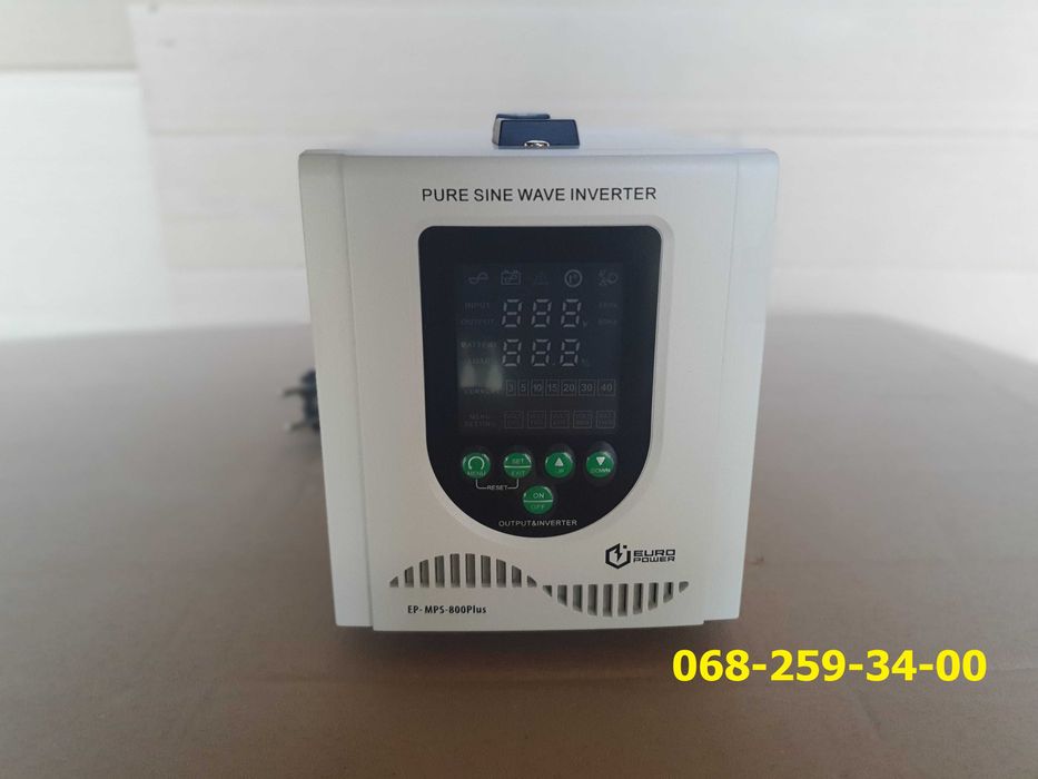 источник бесперебойного питания ИБП Europower EP-MPS-800/12PLUS (500 Вт) с чистой синусоидой