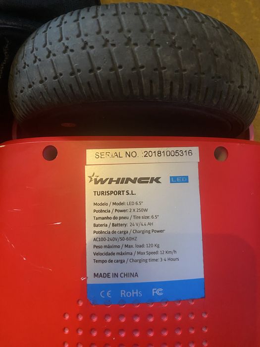 Hoverboard WHINCK Led 6’5 bluetooth