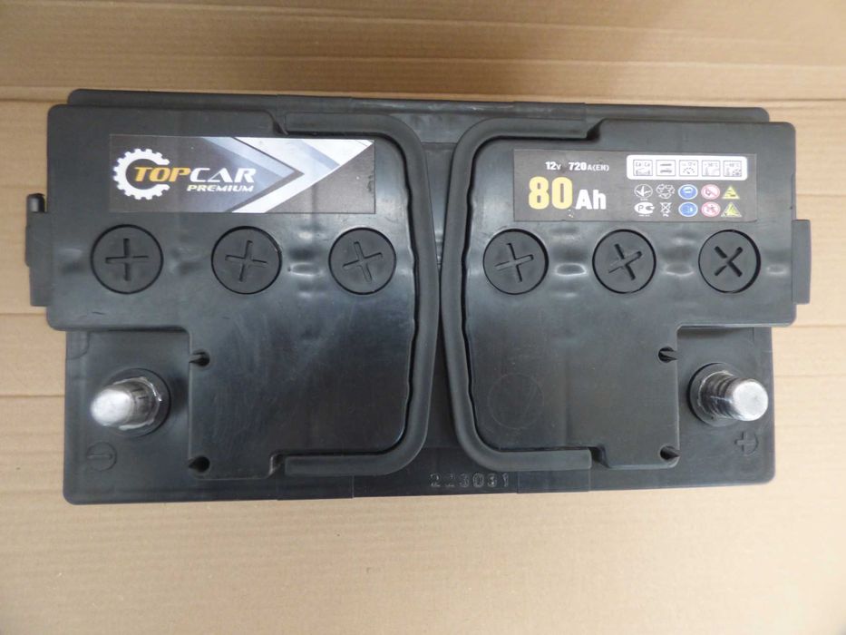 Akumulator TopCar 12V 80Ah 720A - używany