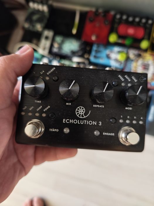 Pigtronix echolution 3 delay plus sterownik. Reverse, Octave delay.