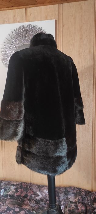Futerko naturalne muflon norka czarne