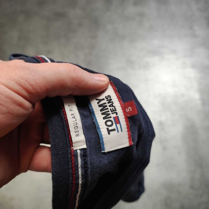MĘSKA Granatowa Koszulka PREMIUM Tommy Hilfiger Małe Logo TH Haft