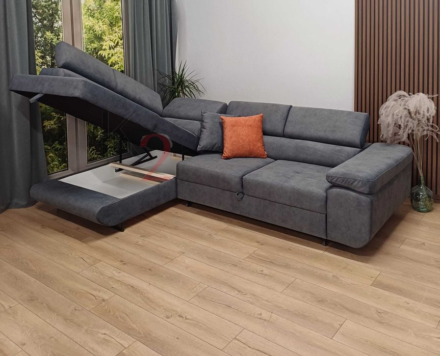 Narożnik ARTEON POD WYMIAR  Sofa Kanapa Rogówka Łóżko USB + GRATIS