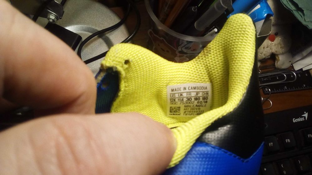 Продам кроссовки детские синие  ADIDAS  размер 30