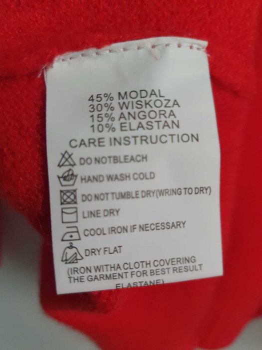 Czerwony sweter 8171 sm - Szybka Wysyłka