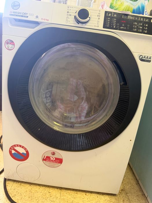 Máquina de lavar e secar