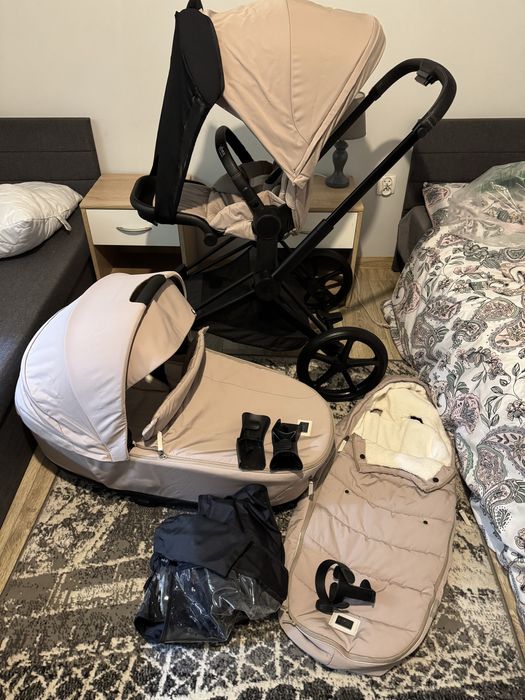 Cybex priam 4.0 2023 cosy beige 2w1 dodatki