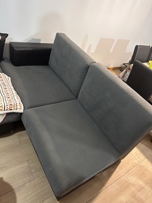 Sofa chaise long + oferta candeeiro