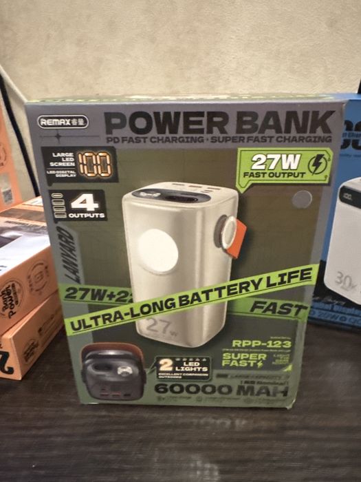 Remax ultra long RPP 123 PowerBank 60000 mAh 27 w