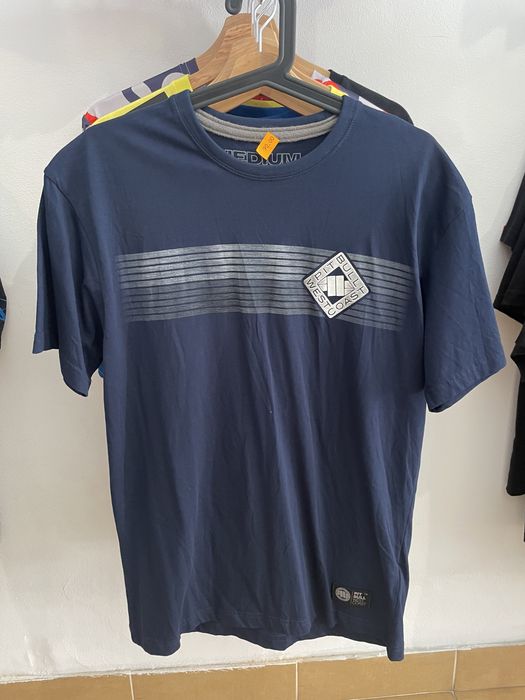 Pitbull granatowy męski tshirt koszulka