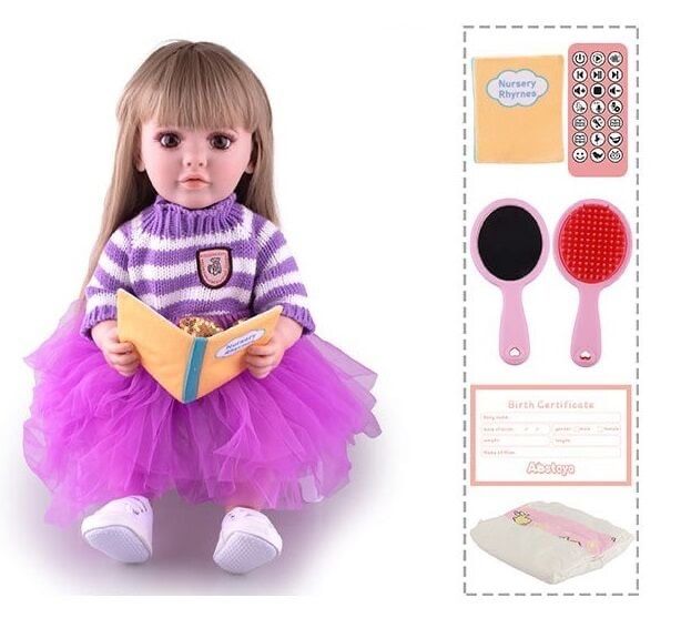 Інтерактивна лялька,кукла , 55 см, пульт, аксесуари, рухає кінцівками