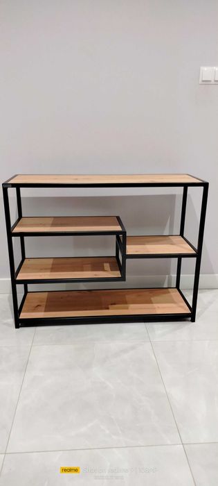 Konsola Regał Loft Półki Nowy