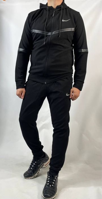 Чоловічий костюм Nike | Діагональ | Чорний | L-4XL | Туреччина
