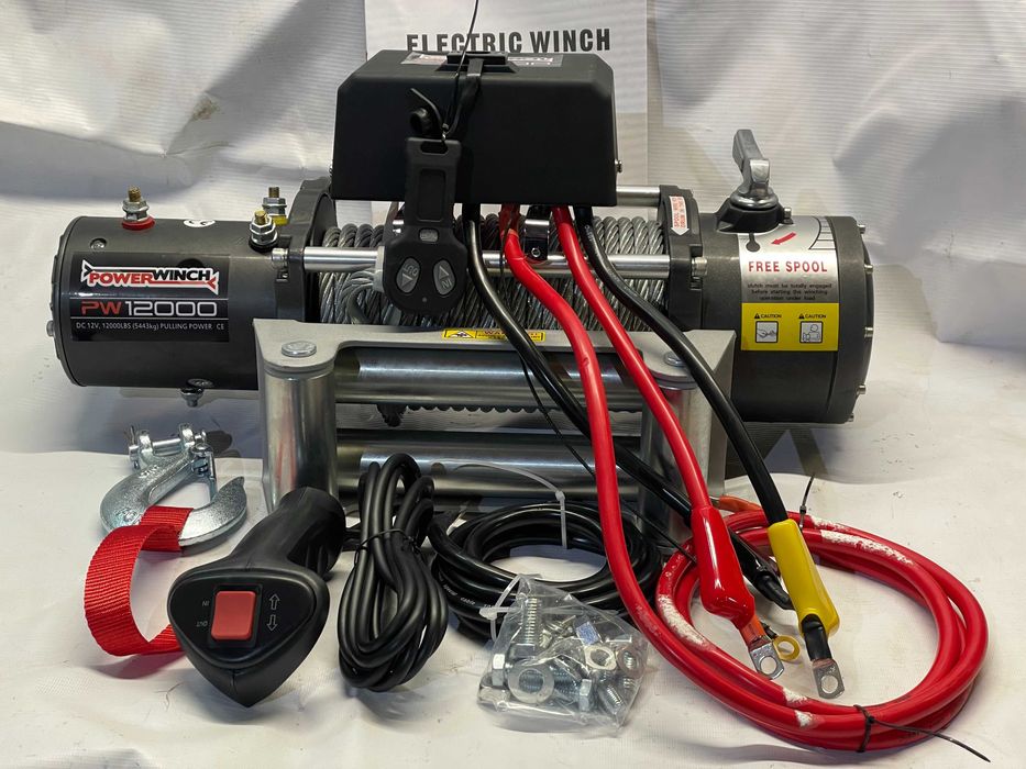 Лебідка лебетка електрична Powerwinch 12000 12V ( 5443 кг) 5,5т.