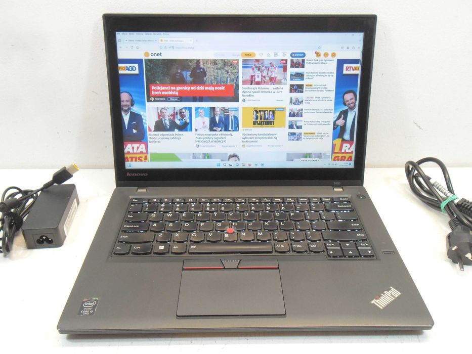 Laptop Lenovo Thinkpad DOTYKOWY ekran T450 i5/SSD256/W11 Gwarancja !