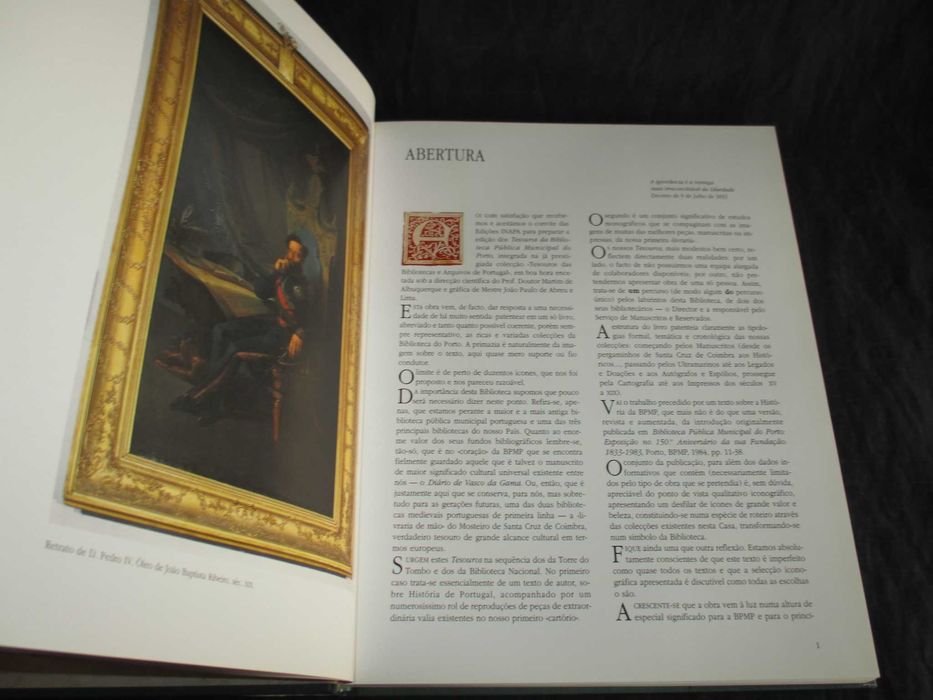 Livro Tesouros da Biblioteca Pública Municipal do Porto