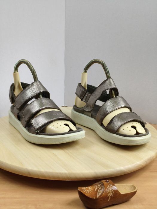 Sandały r.36 Ecco Flowt damskie skórzane na rzep