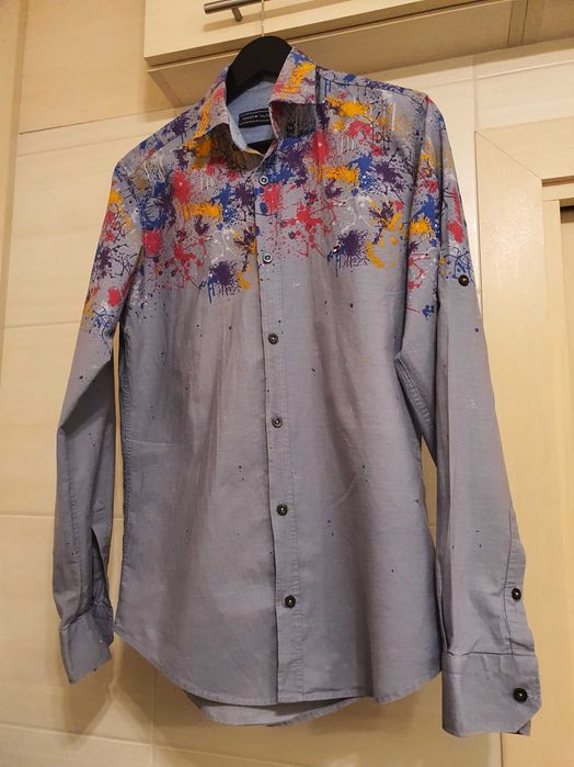 Koszula tommy hilfiger  wąska na chłopca