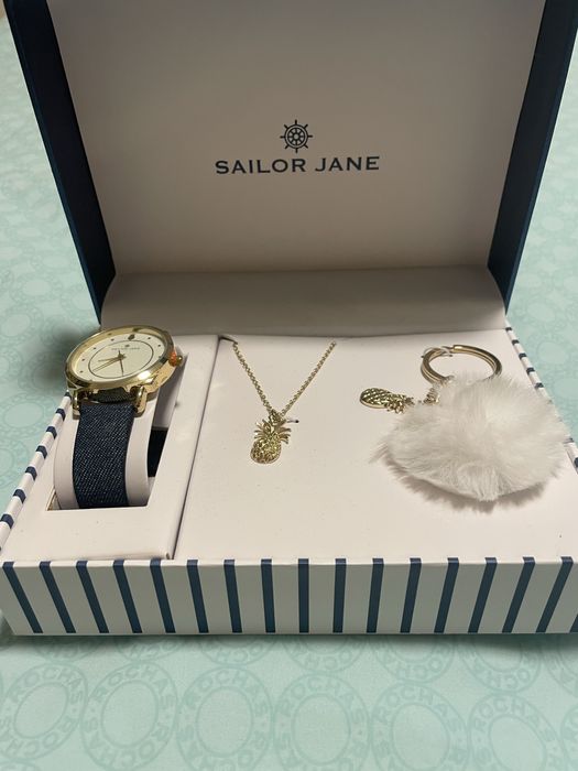 Vendo conjunto relógio, fio e porta-chaves Sailor Jane NOVO