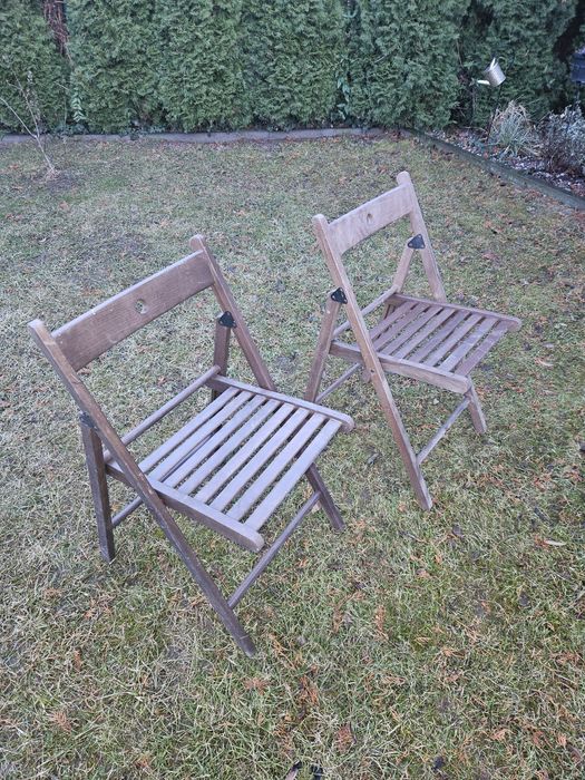 krzesło drewniane składane ikea