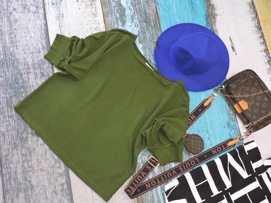Kappahl Bluza overszie khaki prążek M